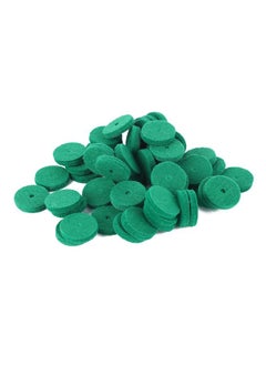 Thoraya 90Pcs Piano Felt Pad 22mm Noise Reduction Round Piano Felt Keyboard Felt Balance Washer Green  - Image 1