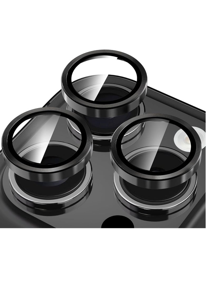 Devon iPhone 15 Pro Camera Lens Protector Ring Cover with 3 Tempered Glass Lenses, Clear HD - Image 5