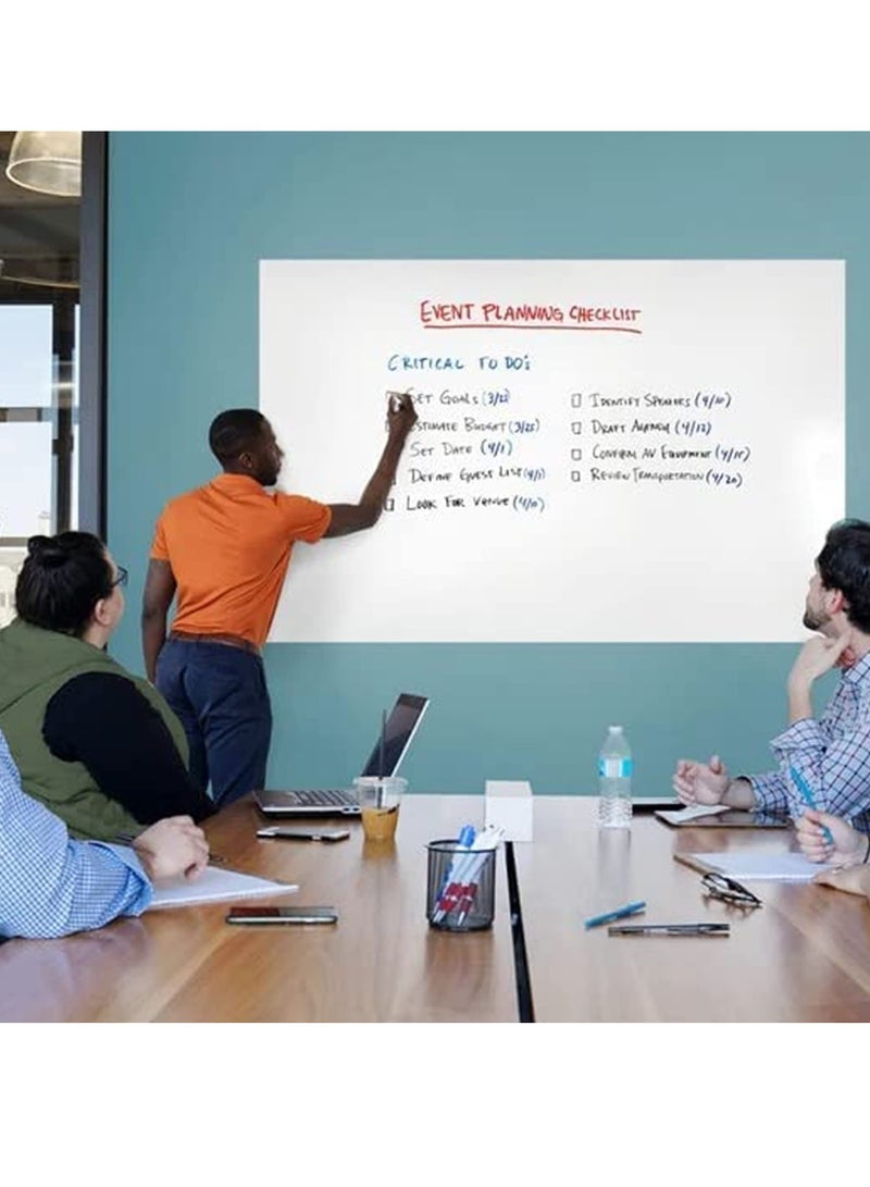 Thickened Waterproof Removable Dry Erase Self-Adhesive Whiteboard Sticker（White-60*200cm） - Image 2