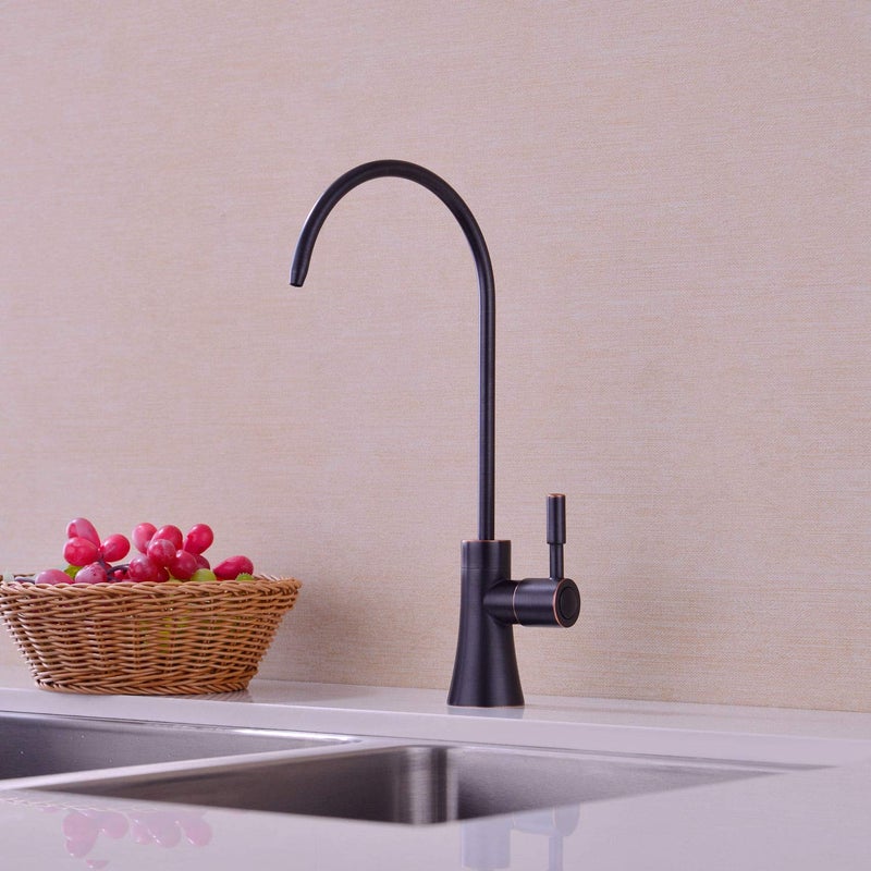 EKRTE Brass Drinking Water Purifier Faucet, Oil Rubbed Bronze, Kitchen Bar Sink Water Filtration Faucet - Image 4