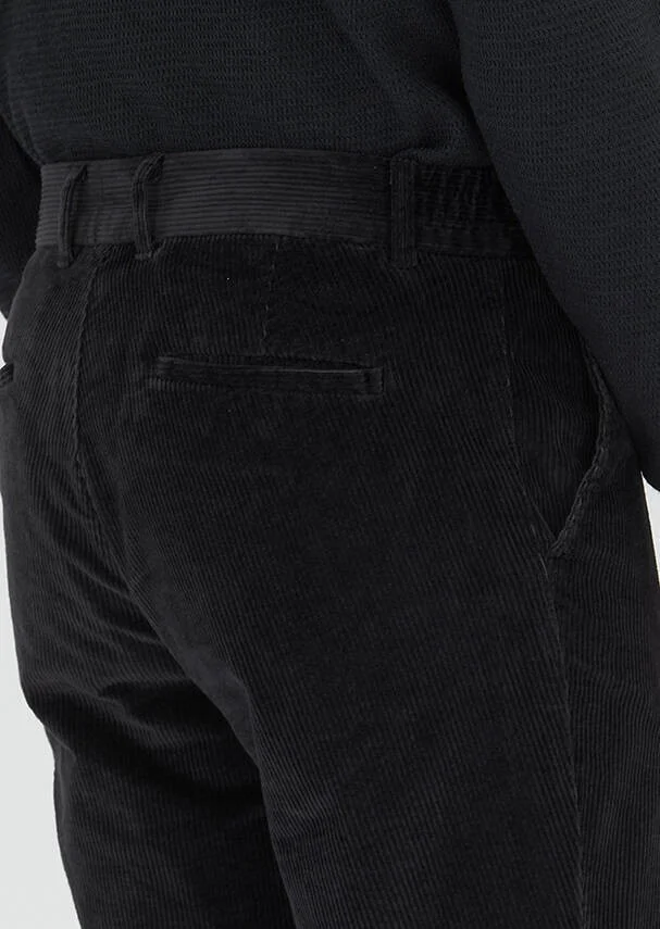 RAMSEY Hard Coal Weaving Jogging Fit Casual Cotton Blended Trousers