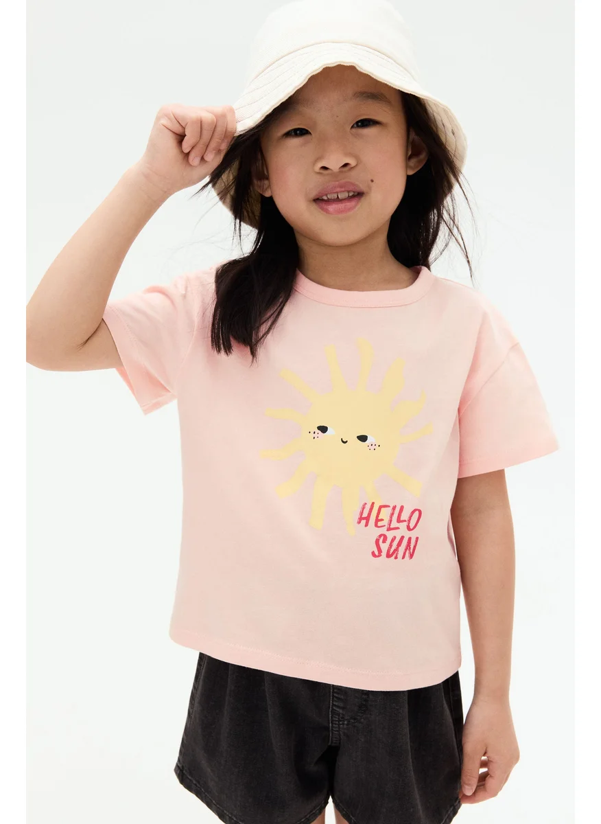 H&M Printed Jersey Top