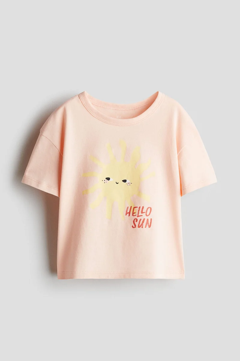 H&M Printed Jersey Top