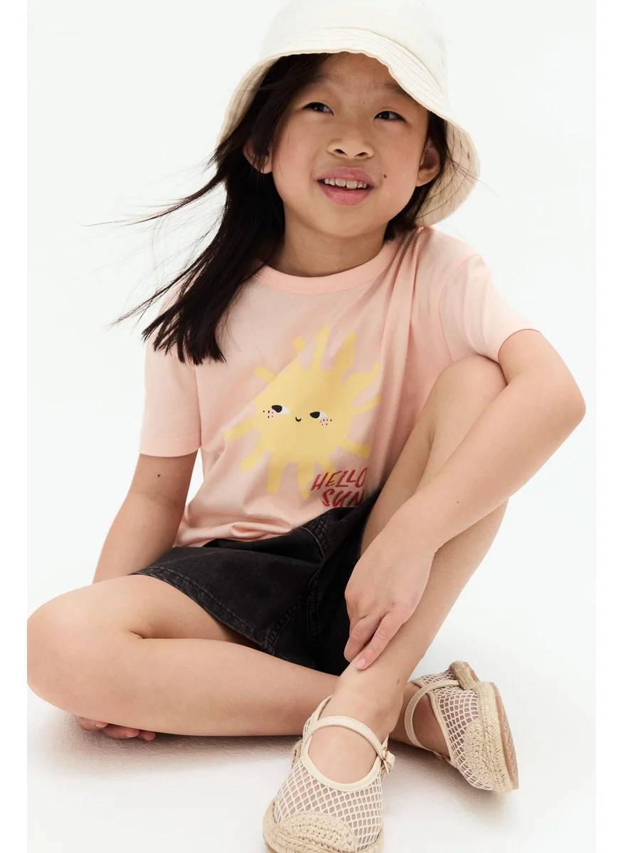 H&M Printed Jersey Top