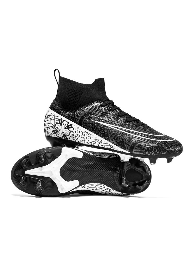general High Top Soccer Boots Men's and Women's Soccer Boots - Boys Artificial Turf Spike Soccer Boots - Outdoor Training High Top Soccer Boots Competition Training Shoes - Image 2