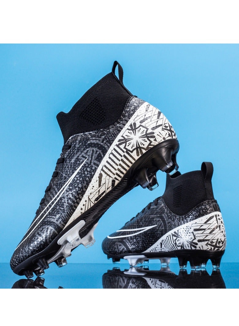 general High Top Soccer Boots Men's and Women's Soccer Boots - Boys Artificial Turf Spike Soccer Boots - Outdoor Training High Top Soccer Boots Competition Training Shoes - Image 3