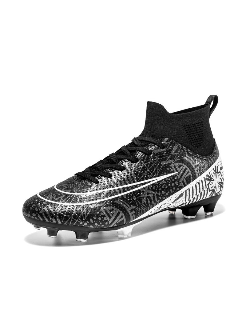 general High Top Soccer Boots Men's and Women's Soccer Boots - Boys Artificial Turf Spike Soccer Boots - Outdoor Training High Top Soccer Boots Competition Training Shoes - Image 1