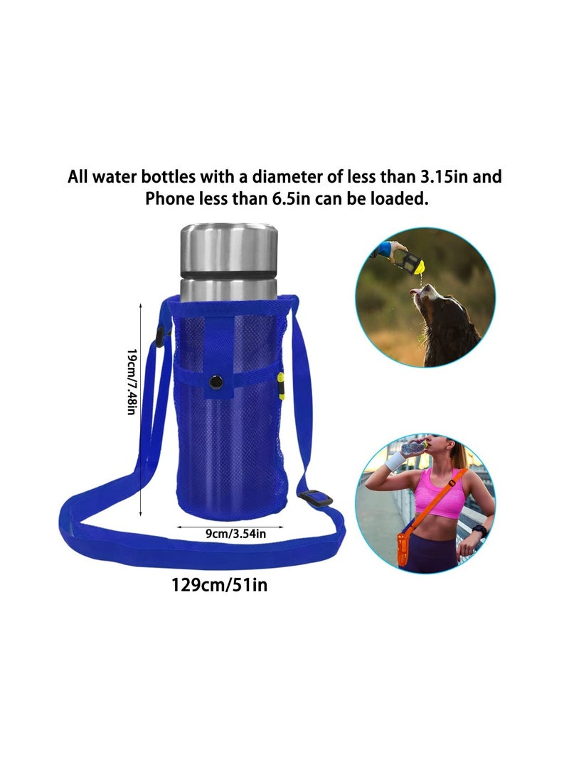 SYOSI - Portable Bottle Bag, 3 Pack Water Bottle Holder, Water Bottle Carrier Bag with Adjustable Shoulder Strap Water Bottle Sleeve for Sport Hiking Camping Outdoor Walking Hiking Running - Image 1