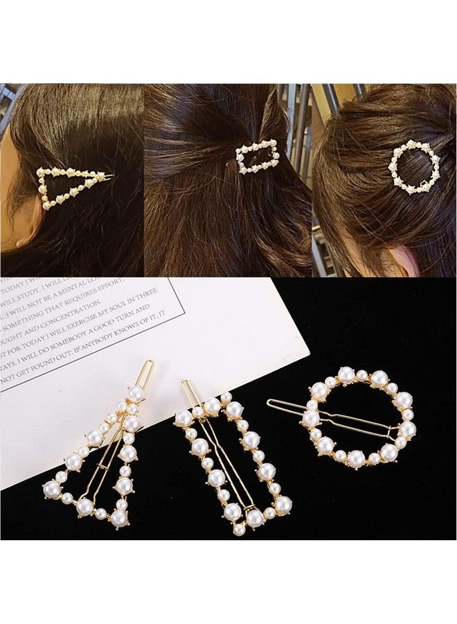 Zibuyu Women Hair Pins Stylish Pearl Pins Hair Clips For Women Hair Accessories French Style Barrettes Side Hairpins For Women And Girls Gifting 6 Pcs - Image 5