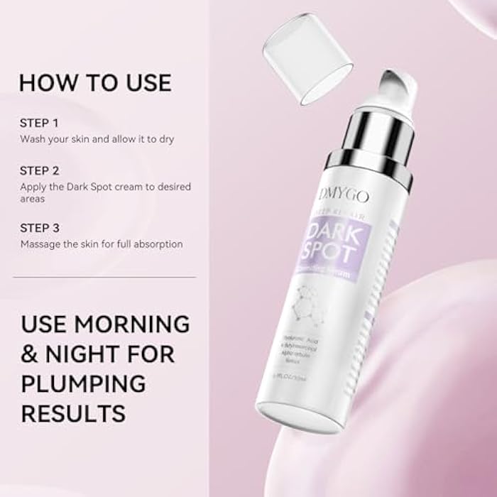 DMYGO Dark Spot Remover for Face, Dark Spot Corrector for Age Spot Sun Spot Brown Spot Melasma Uneven Skin Tone, with Vitamin C and Hyaluronic Acid for Women and Men, 1.7 FL OZ - Image 4