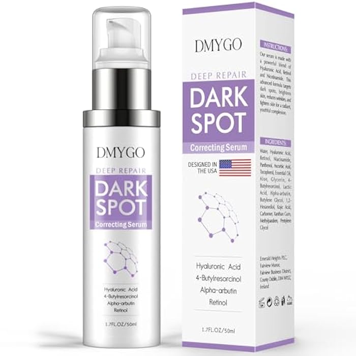 DMYGO Dark Spot Remover for Face, Dark Spot Corrector for Age Spot Sun Spot Brown Spot Melasma Uneven Skin Tone, with Vitamin C and Hyaluronic Acid for Women and Men, 1.7 FL OZ - Image 1