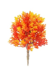 Generic Home Decor 2pcs Miniature Artificial Maple Tree Artificial Maple Tree Model Ornament Plastic Tree Miniature Figurine for Micro Landscape Plant Pot Ornament 19cm Fall Decor  - Image 1
