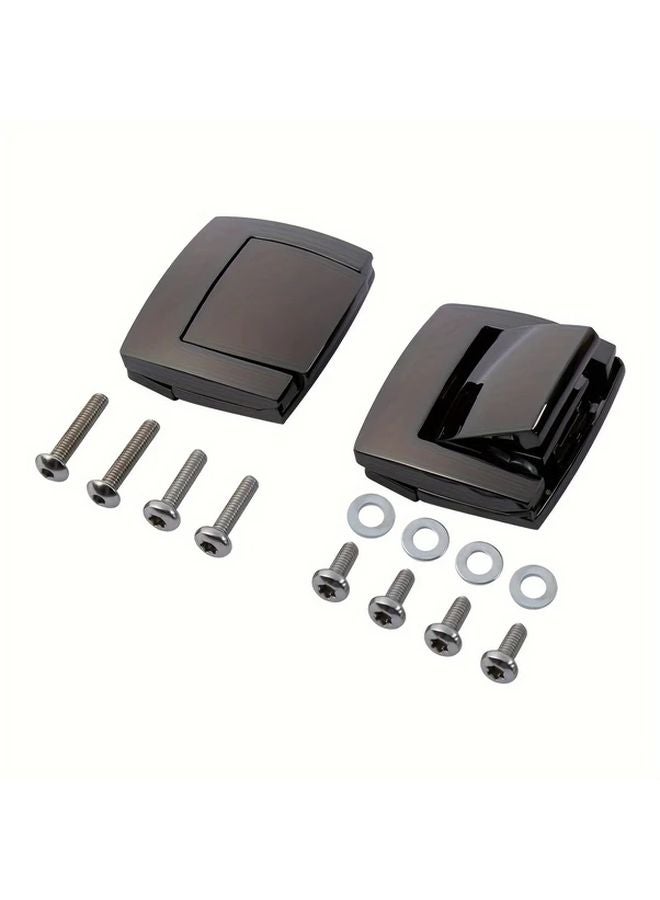 Black Motorcycle Tour Pack Trunk Latches For Harley Davidson Electra Glide Ultra Classic - Image 5