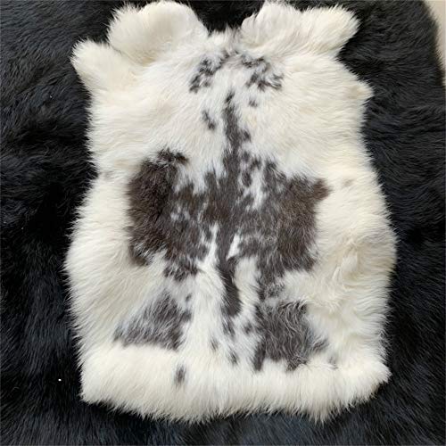 yingda1992 Natural Spotted Tanned Rabbit Skin Fur Pelts Hide Decorative (12'' By 14'') 2Pack - Image 5