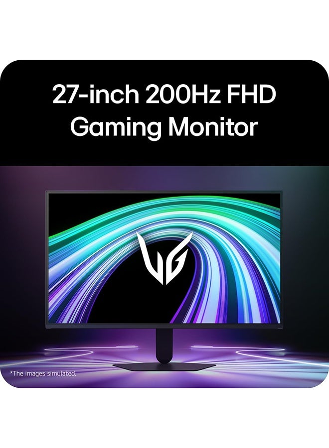 إل جي 27 inch UltraGear G5 Gaming Monitor, IPS Display, FHD Resolution, 200Hz Refresh Rate, 1ms (GtG @ Faster) Response Time, G-SYNC & FreeSync Premium Compatible, Black | 27G523B black - Image 2