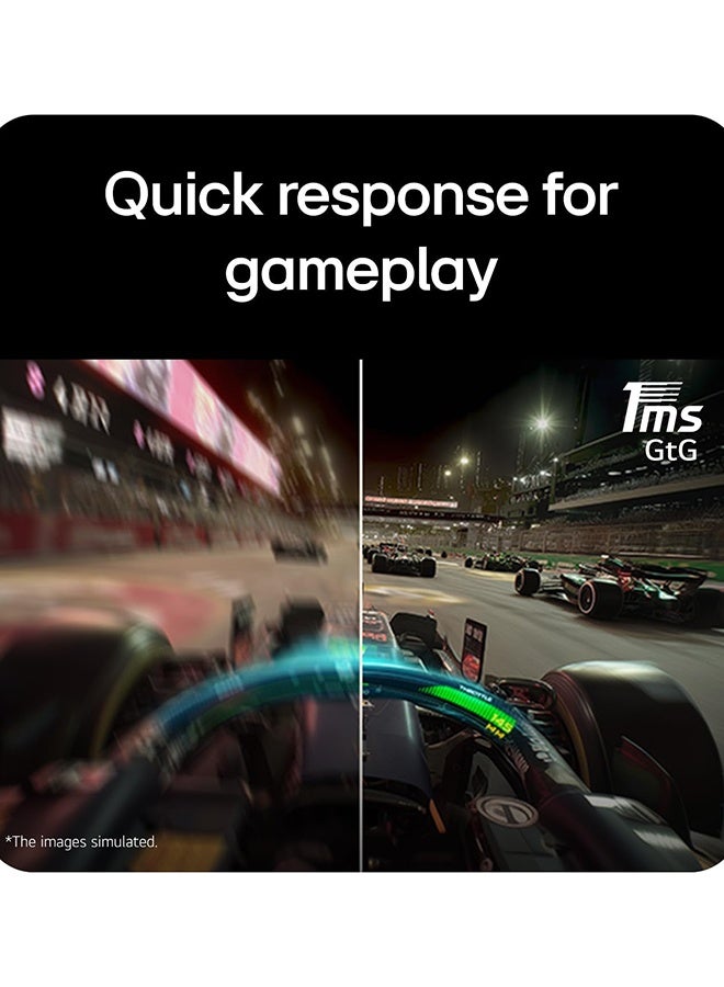 إل جي 27 inch UltraGear G5 Gaming Monitor, IPS Display, FHD Resolution, 200Hz Refresh Rate, 1ms (GtG @ Faster) Response Time, G-SYNC & FreeSync Premium Compatible, Black | 27G523B black - Image 5