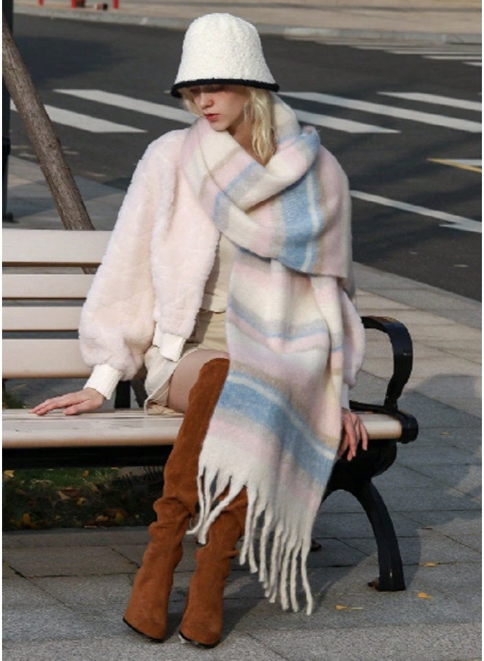 Shein 1pc Cute & Fashionable Cartoon Peking Duck Pattern Premium Soft Feel Scarf, Warm & Comfortable For Women, Suitable For Daily, Commute, Outdoor, Home Leisure, Travel, Holiday Gifts, Accessory - Image 3