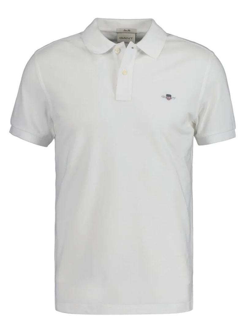 غانت Gant Slim Fit Shield Piqué Polo Shirt