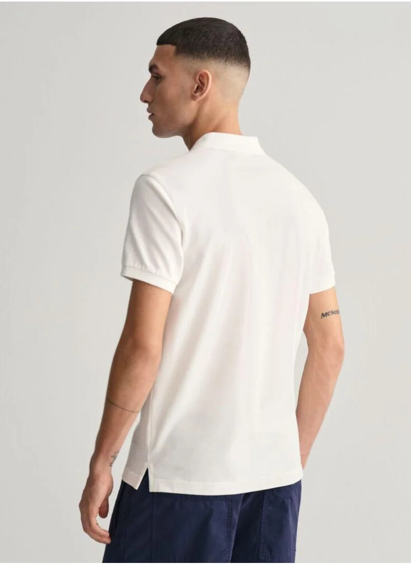 GANT Gant Slim Fit Shield Piqué Polo Shirt