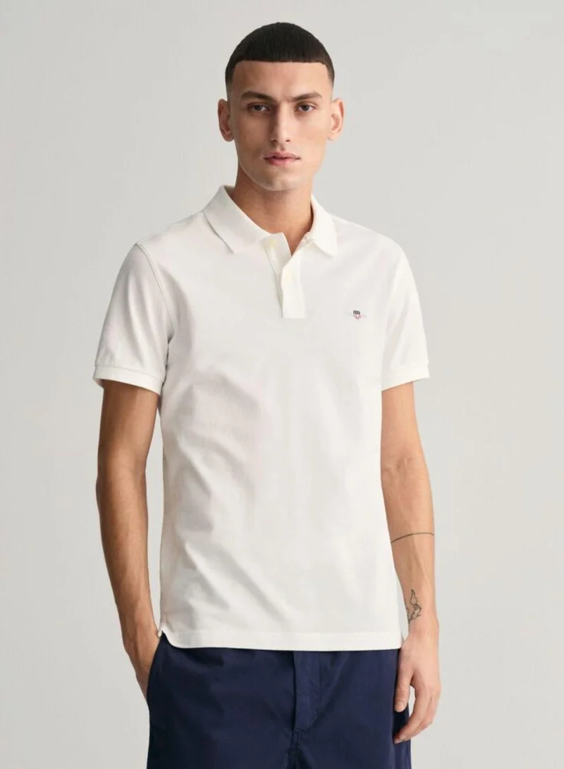 GANT Gant Slim Fit Shield Piqué Polo Shirt