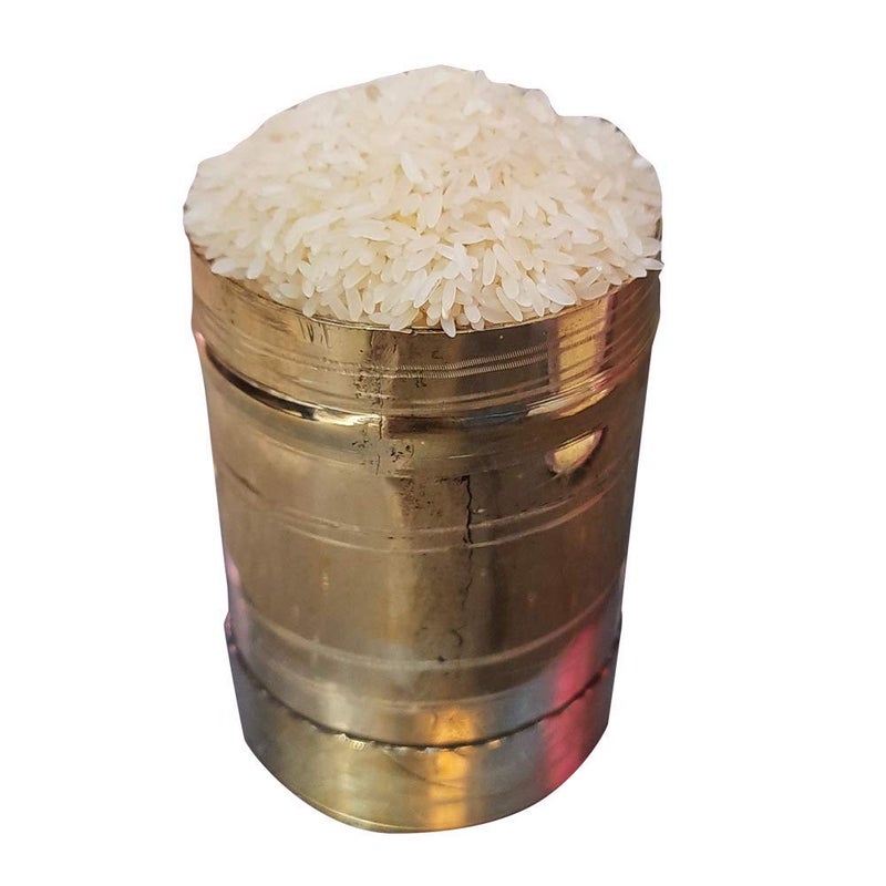 Coolboss Brass Rice Grains Measuring Vessel Pot Small 1 Unit - Image 4