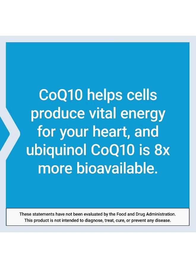 لايف إكستنشن سوبر يوبيكوينول CoQ10 مع دعم معزز للميتوكوندريا، لدعم قوي لصحة القلب وإنتاج الطاقة الخلوية، فائق الامتصاص، خالٍ من الغلوتين، غير معدّل وراثيًا، 100 ملغ، 60 كبسولة لينة. - Image 4