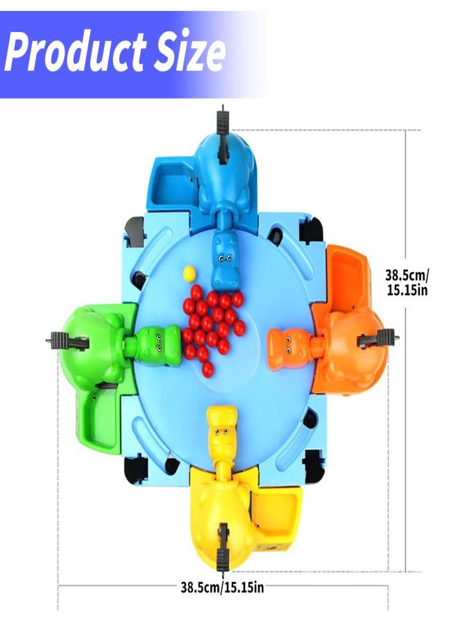 Hungry Hippos Game for Kids Swallowing Early Education Games Feeding Toddler Board Game for 2 - 4 Players Tabletop Educational Preschool Games for Kids and Families Christmas Ornaments Christmas Decorations - Image 3