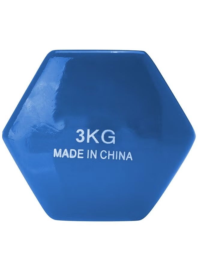 ULHYC Weightlifting dumbbell made of vinyl, 3 kg, consisting of two pieces  - Image 5
