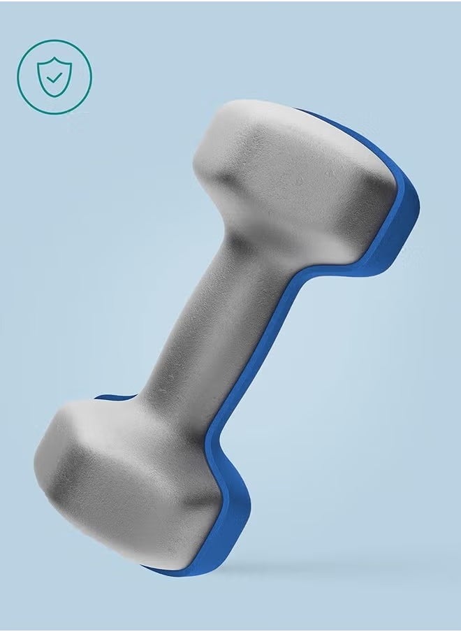 ULHYC Weightlifting dumbbell made of vinyl, 3 kg, consisting of two pieces  - Image 2