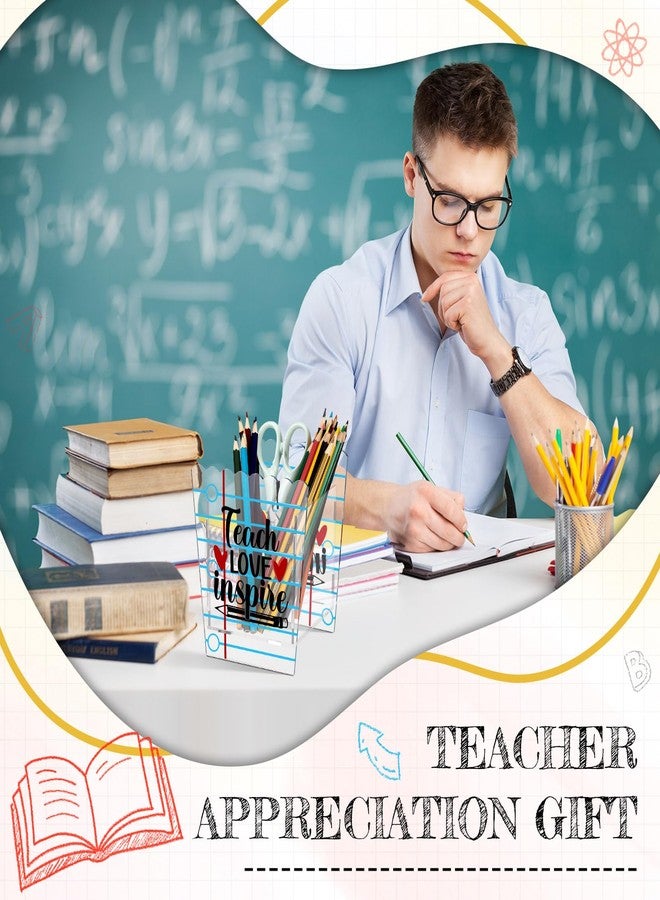 شير، قطعتان، هدايا شكر للمعلمين في عيد الميلاد، حاملات أقلام رصاص أكريليك، هدايا بالجملة، 5.91 × 5.12 × 3.94، منظم مكتب، حاويات أكواب أقلام رصاص للمدرسة، الفصل الدراسي، المكتب، اللوازم المنزلية - Image 5
