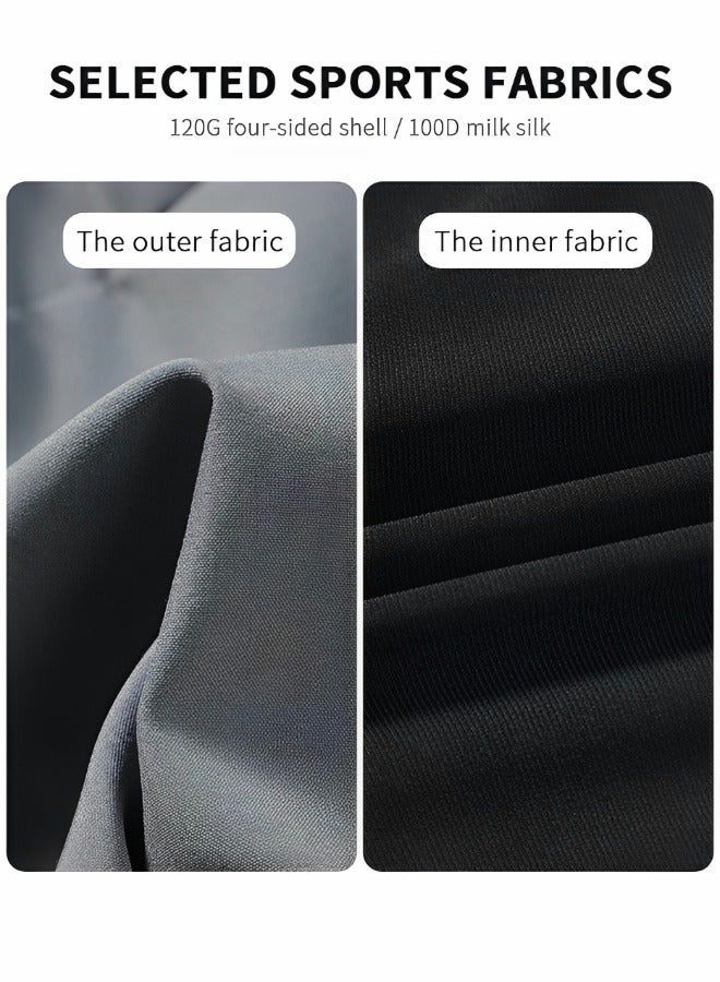 GROIC Leggings Slimming Booty Pants for Men,Workout Scrunch Squat Proof Tights,Fit Compression Baselayer Running Tights with Phone Pocket - Image 5