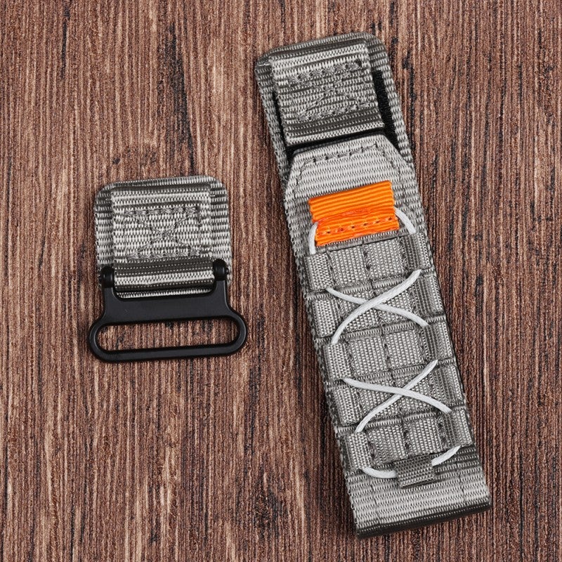 Generic Nylon Smartwatch Band 22mm for Huawei Samsung Grey 