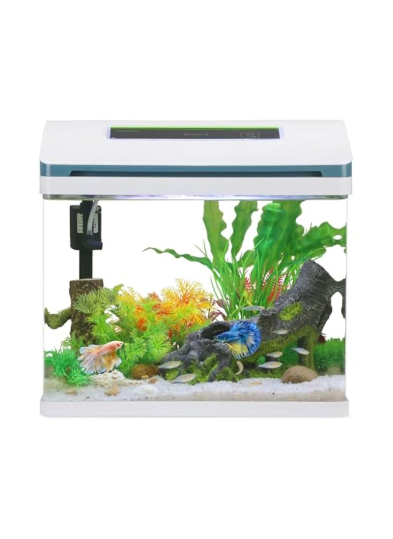 REPTIZOO - 5.5Gallon High-Transparency Fish Tanks, Betta and Goldfish Tanks with Filter, Light, Seven-Color LED, Integrated Oxygenation, Filtration, and Circulation, and Aquarium - Image 1