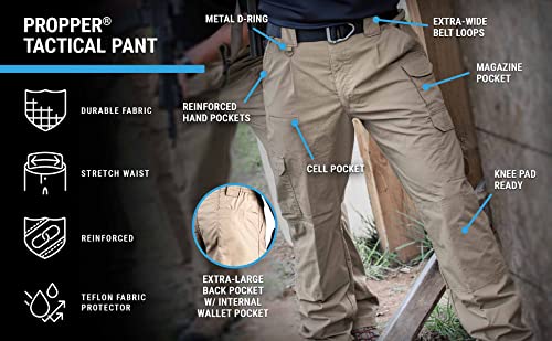 Propper Men's Canvas Tactical Pant, Dark Navy, 28 x Unfinished 37.5 - Image 5