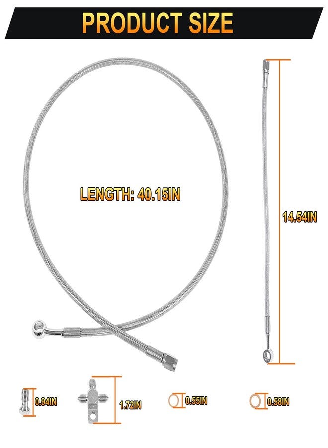 YMT Front Brake Line Kit 3line +2 inch Extended A-arms Fits for Yamaha Banshee 350 1987-2015 - Image 4