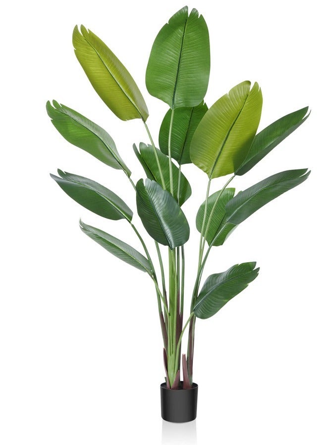 Zvezvia Artificial Banana Tree With Wide Faux Tropical Leaves, Adjustable Stems For DIY Shape, Lifelike Artificial Plant For Indoor Outdoor Home Office Decoration – Available in 120cm, 160cm, 180cm - Image 3