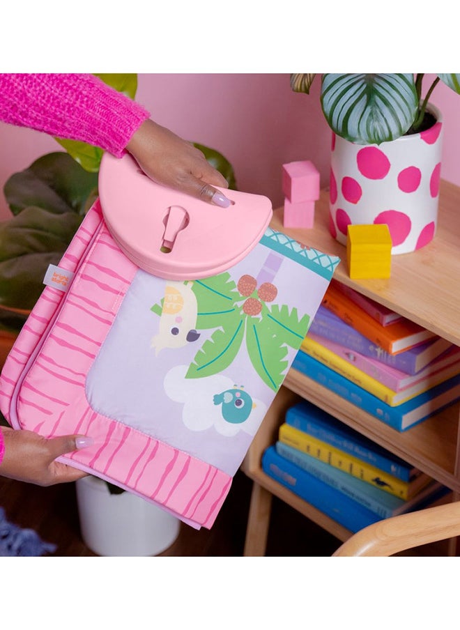 Bright Starts - Bright Starts - Pink Palms Tiki Toy Bar Activity Gym, Includes 3 toys, 0-18 months - Image 1