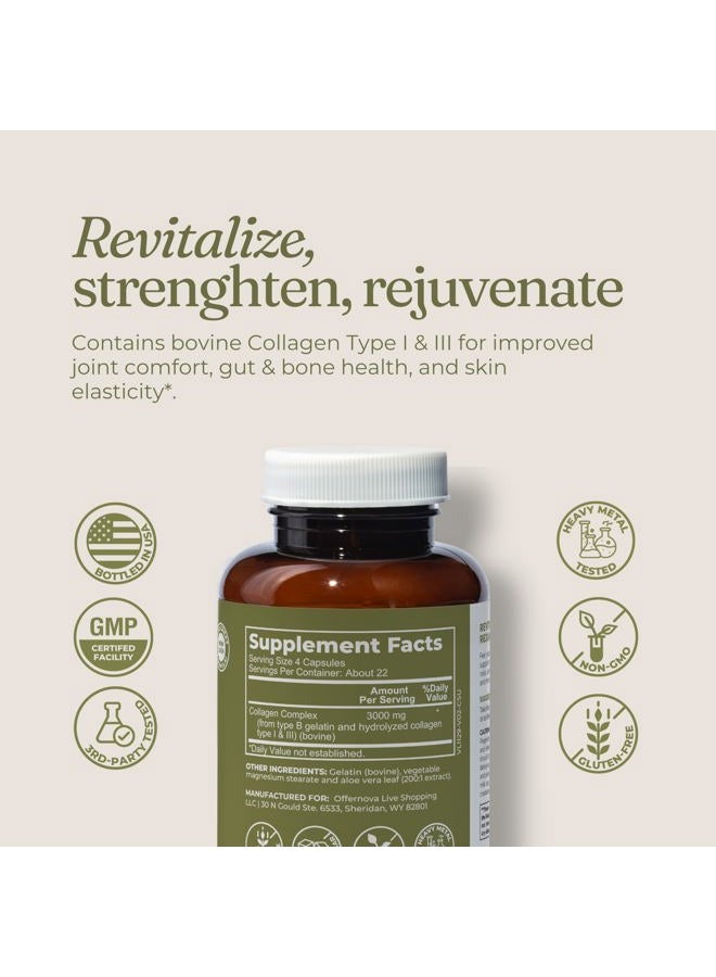 Offernova Colageno Hidrolizado Ultra - Capsulas 3000 MG - Rejuvenece tu Piel Huesos Articulaciones y Musculos - Image 4