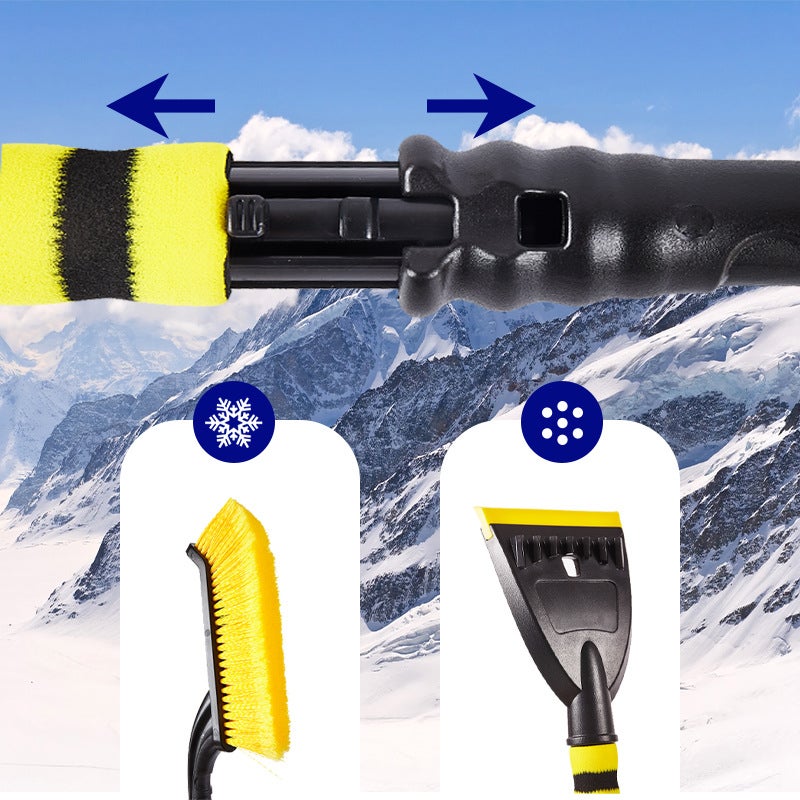 Car Snow Shovel 2-in-1 Detachable Ice Scraper Brush - Image 3