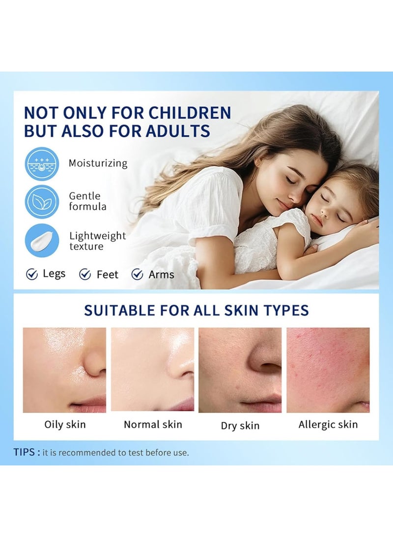 SYOSI لوشن الجسم بالمغنيسيوم، لوشن الجسم للأطفال، مرطب الجسم، مساعد على النوم وتهدئة، يساعد في وقت النوم وتهدئة الليل، منتجات العناية ببشرة الجسم بدون ميلاتونين - Image 4