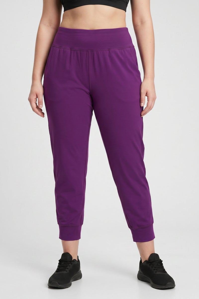 UNDER ARMOUR Women Fitted Fit Training Leggings, Purple - Image 1