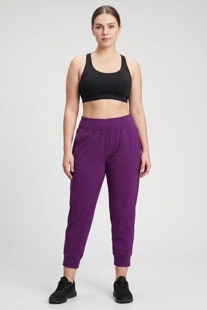 UNDER ARMOUR Women Fitted Fit Training Leggings, Purple - Image 2