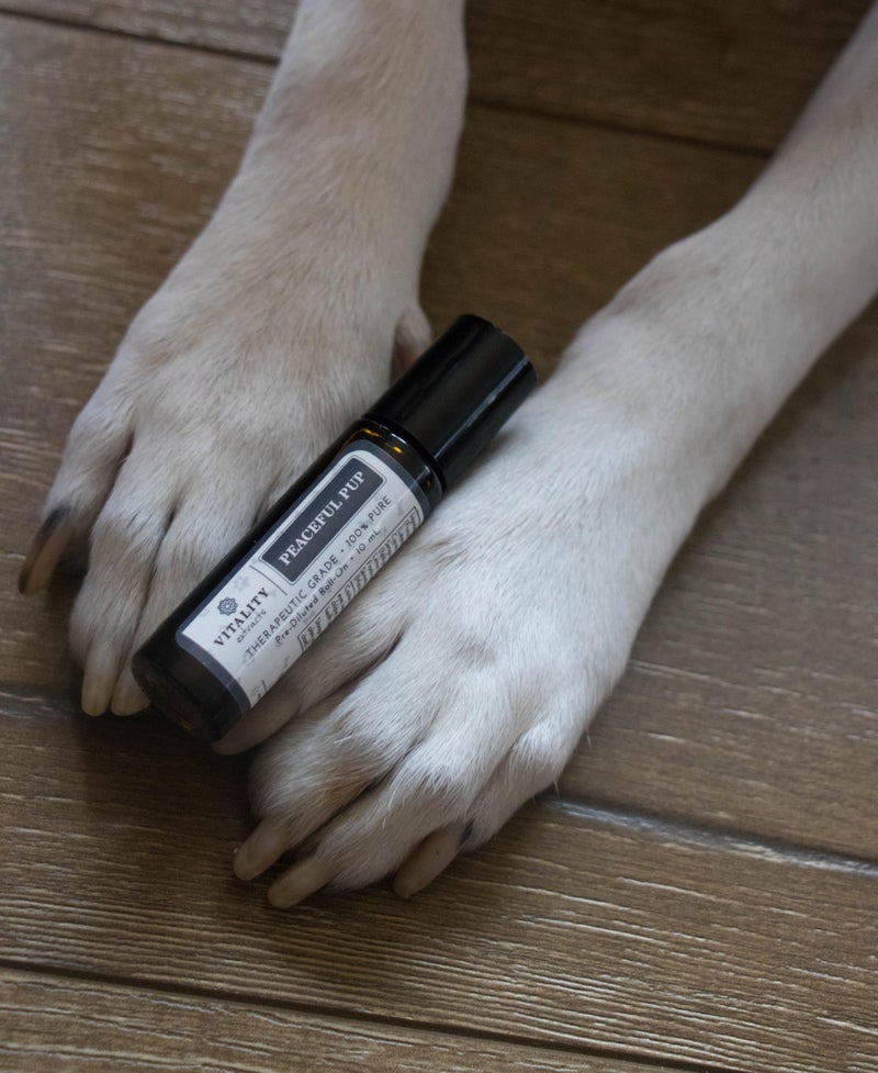 Vitality Peaceful Pup - Dog Anxiety & Stress Relief Roll-On (by Vitality Extracts) - Natural Calm, Ease Anxiety & Stress, Aromatherapy, Lavender Essential Oil, Lemon Essential Oil, in Almond Oil Base - Image 3