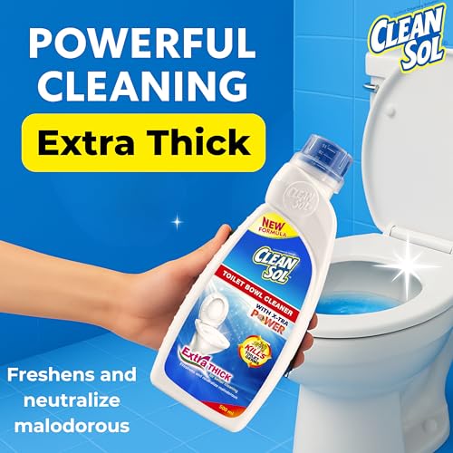 Cleansol Toilet Cleaner Liquid – 5 Litre | Thick Gel Formula for Toilet Bowl Stains, Limescale & Odour Removal | Septic-Safe Cleaning Solution - Image 3