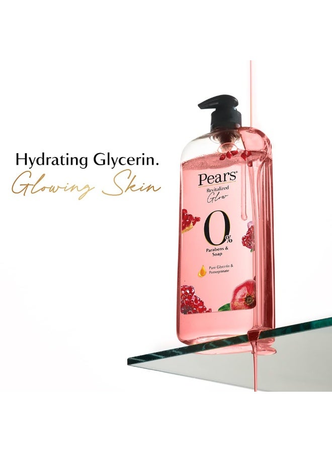 Pears 98% Pure Glycerin Revitalized Glow Body Wash with Pomegranate and 0% Parabens & Soap for a Revitalized Glow, 250ml - Image 2