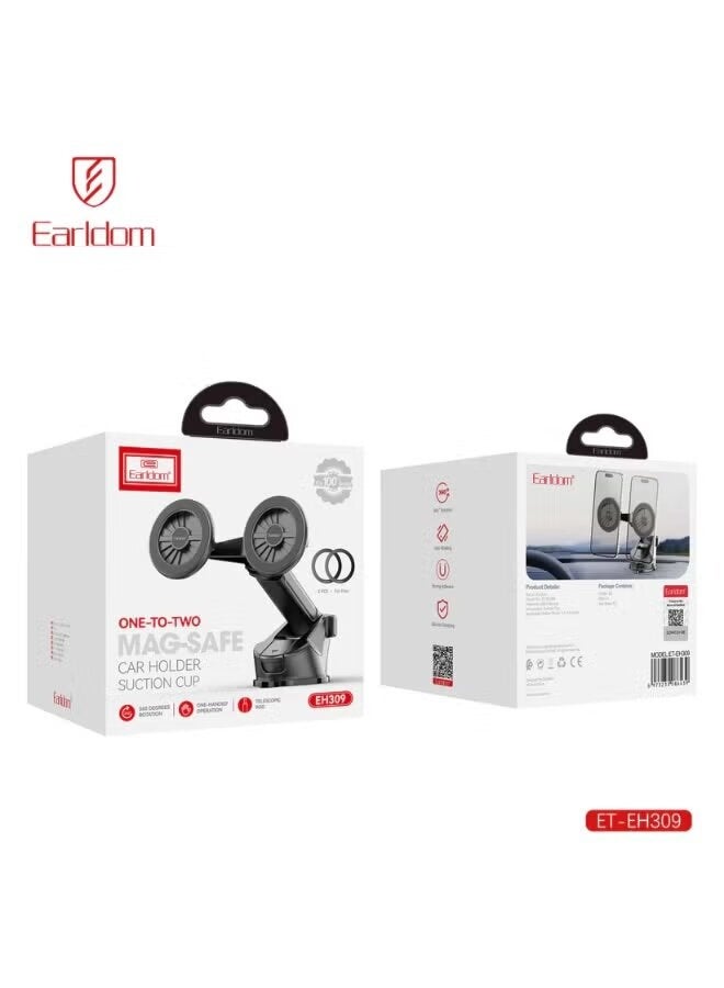 Earldom Mag Safe Car Stand EH309 – Magnetic Phone Holder for Cars, 360° Adjustable, Hands-Free Dashboard & Air Vent Mount, Universal Smartphone Stand for Safe Driving - Image 2