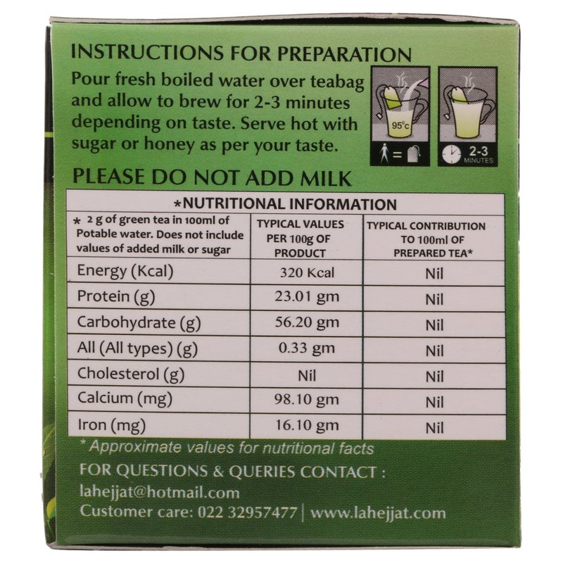 LEMOR Combo Pack of 2 Lemor Peach Ice Tea (10 Sachet Pack) and Tulsi Green Tea 1 x 25 Tea Bag - Image 5