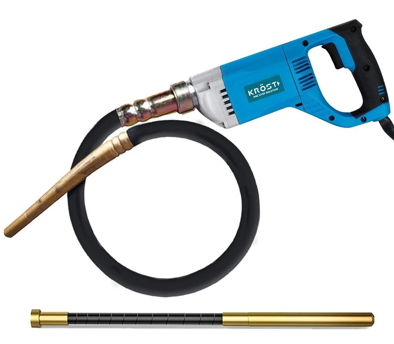 KROST KROST 2250W Extensive 35 mm Concrete Vibrator Drill Needle 13000 Vibrations per Minute 2250w15mtr Needle3mtr Needle  - Image 1