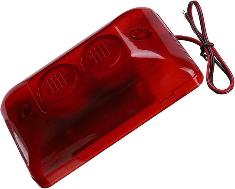 BRRNOO Wired Strobe Siren Alarm High Decibel Sound Flashing Light for Home Hotel Security - Image 1