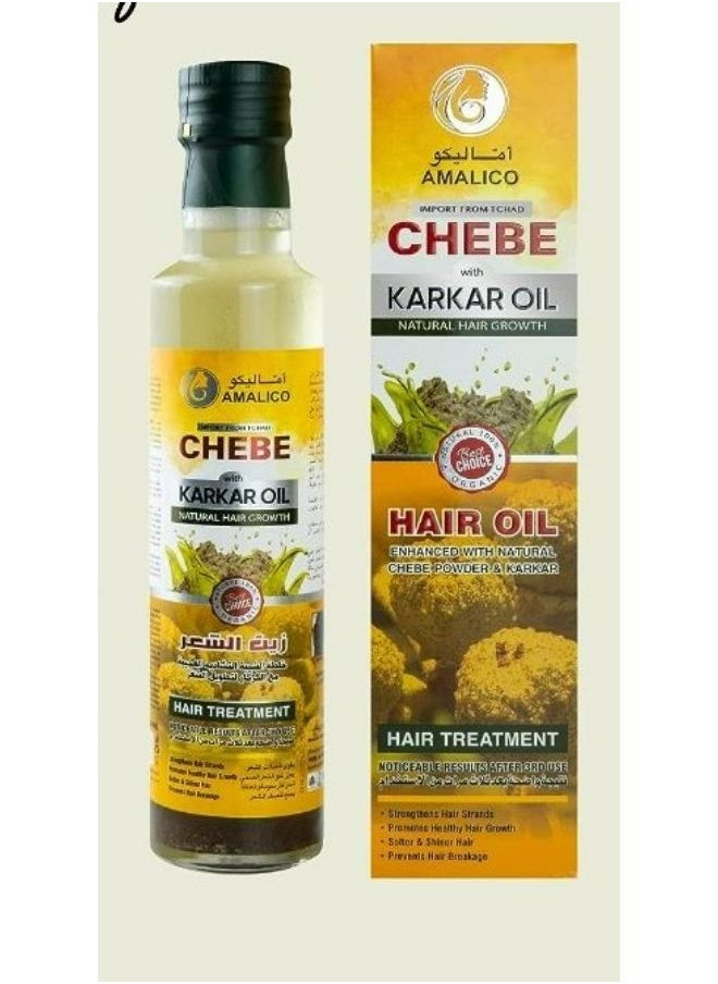 AMALICO - Amalico 2-in-1 Karkar Oil & Chebe Powder for Hair Growth 250 ml - Image 1